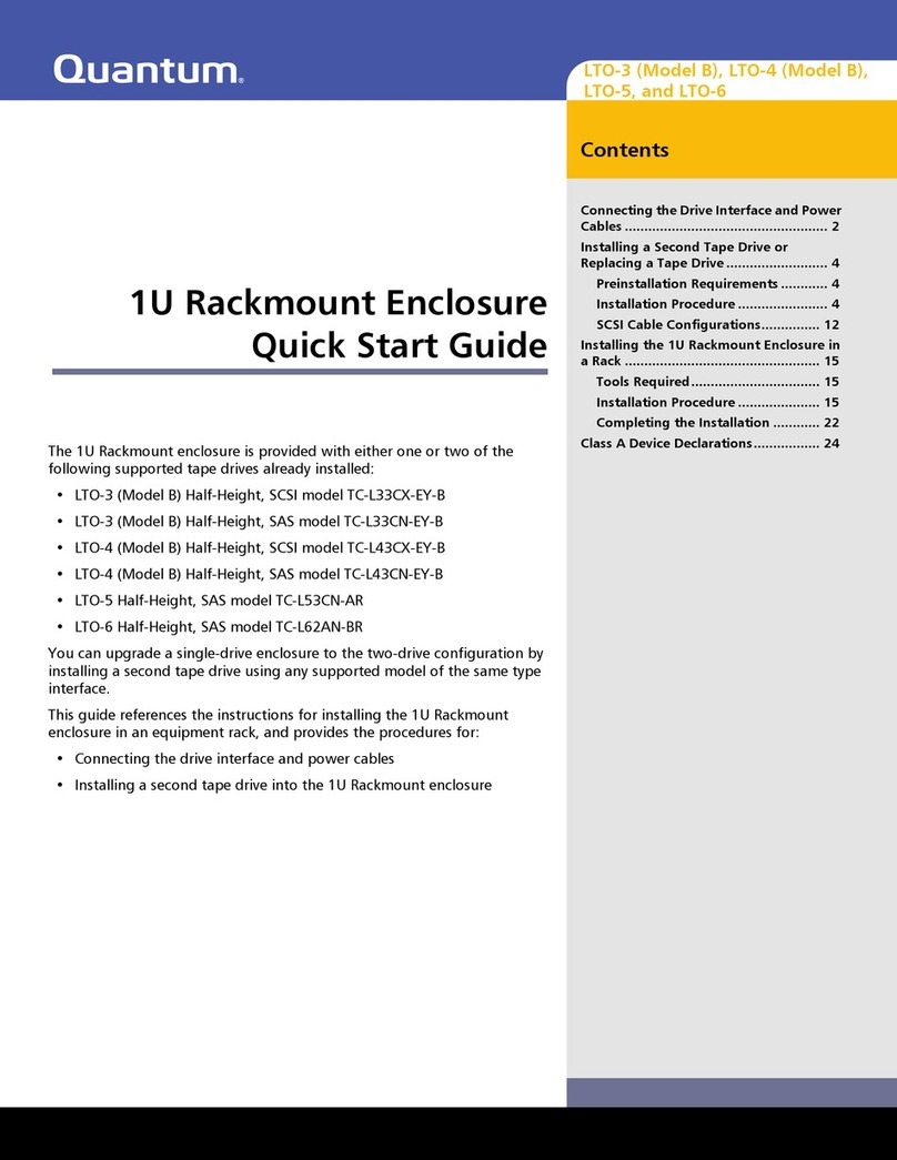 Quantum LTO3 A-Series quick start guide