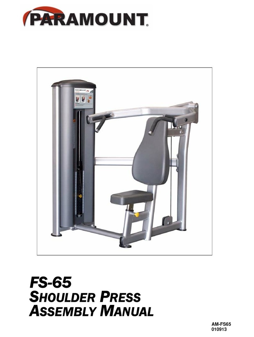 Paramount Fitness FS-65 Assembly manual Paramount Fitness FS-65 Assembly manual