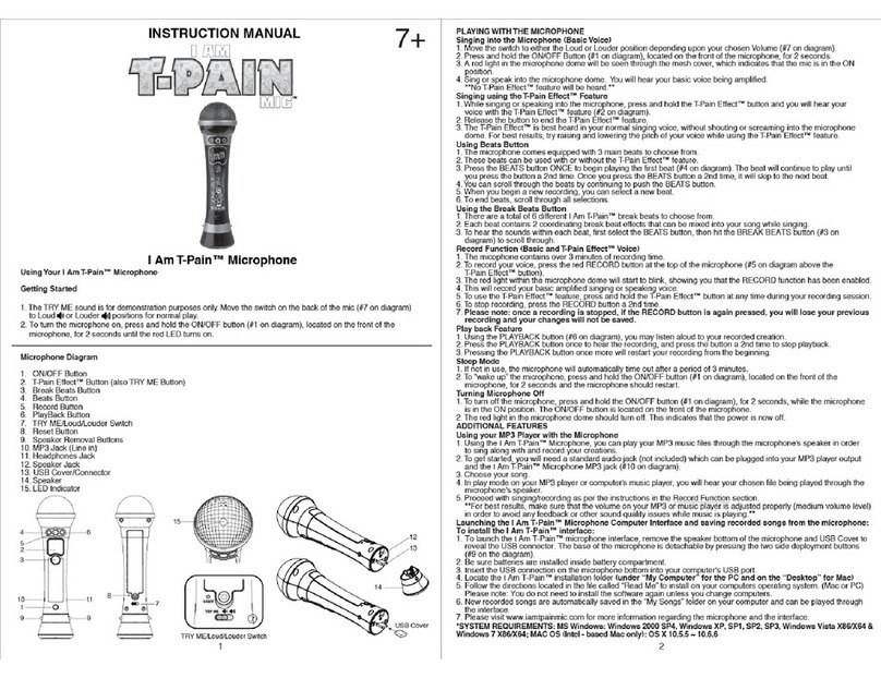 CDI I Am T-Pain instruction manual
