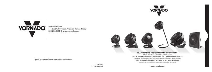 Vornado 100 series owner's guide