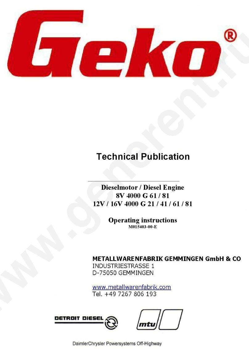 Geko 8V 4000 G 61 operating instructions