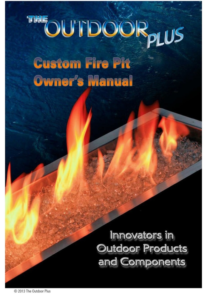 Outdoor Plus Custom Fire Pit owner's manual