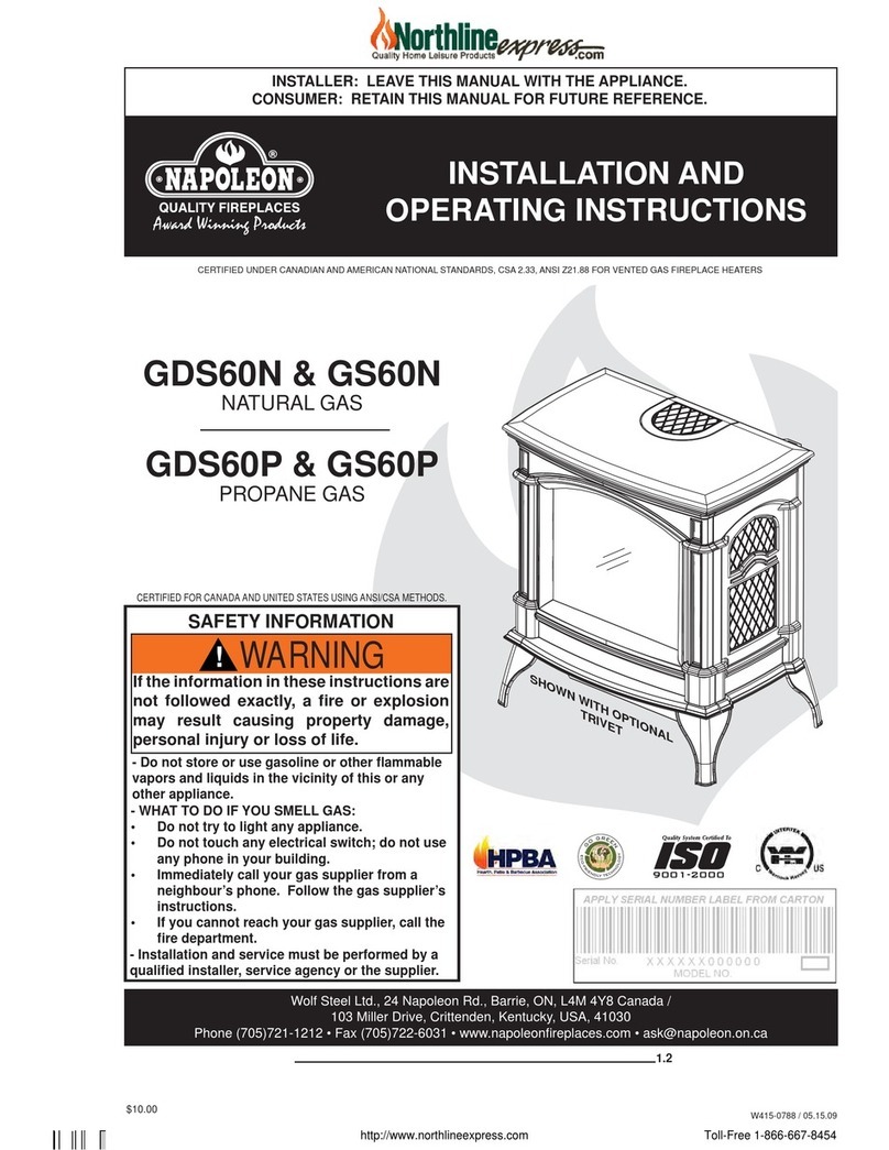 Napoleon GDS60-N User manual