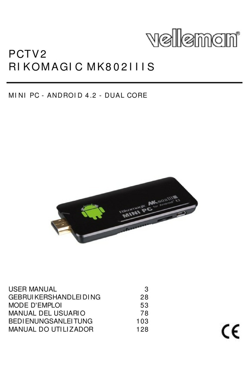 Velleman Rikomagic MK802IIIS user manual