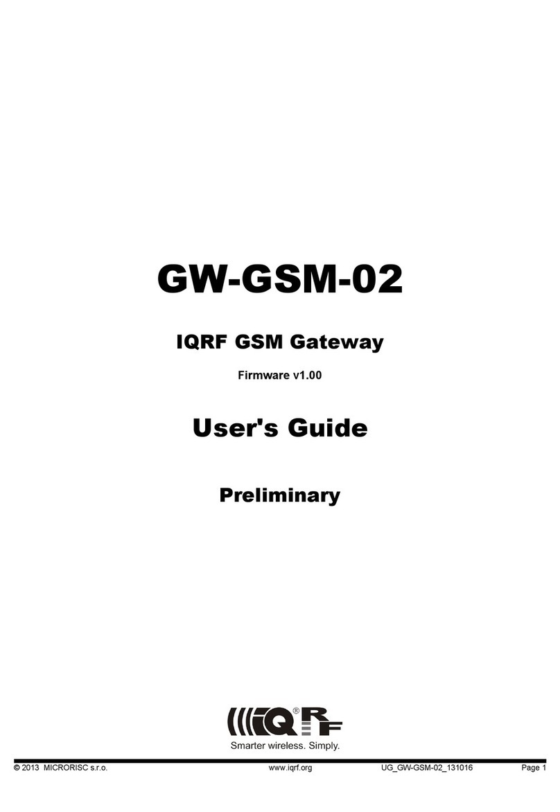 IQRF GW-GSM-02 user guide