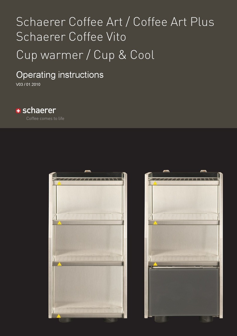 Schaerer Cup warmer operating instructions