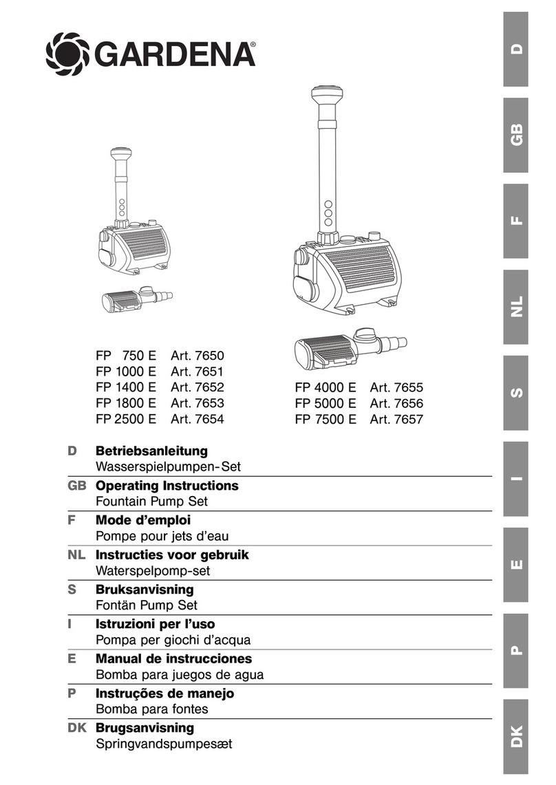 Gardena FP 750 E operating instructions