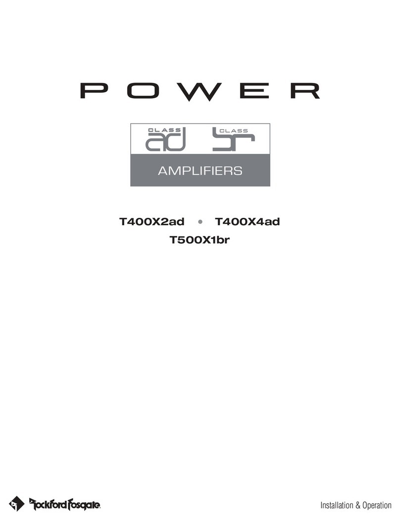 Rockford Fosgate T400X2ad User manual