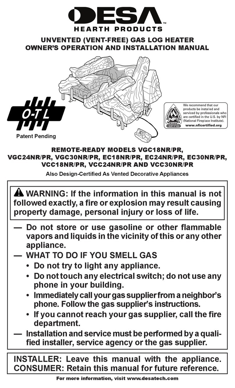 Desa VGC18NR/PR User manual