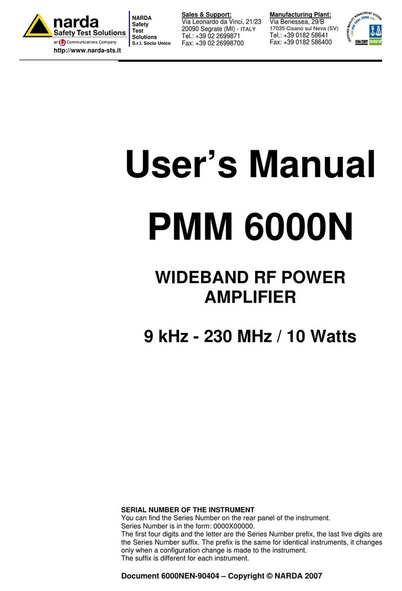 NARDA PMM 6000N user manual