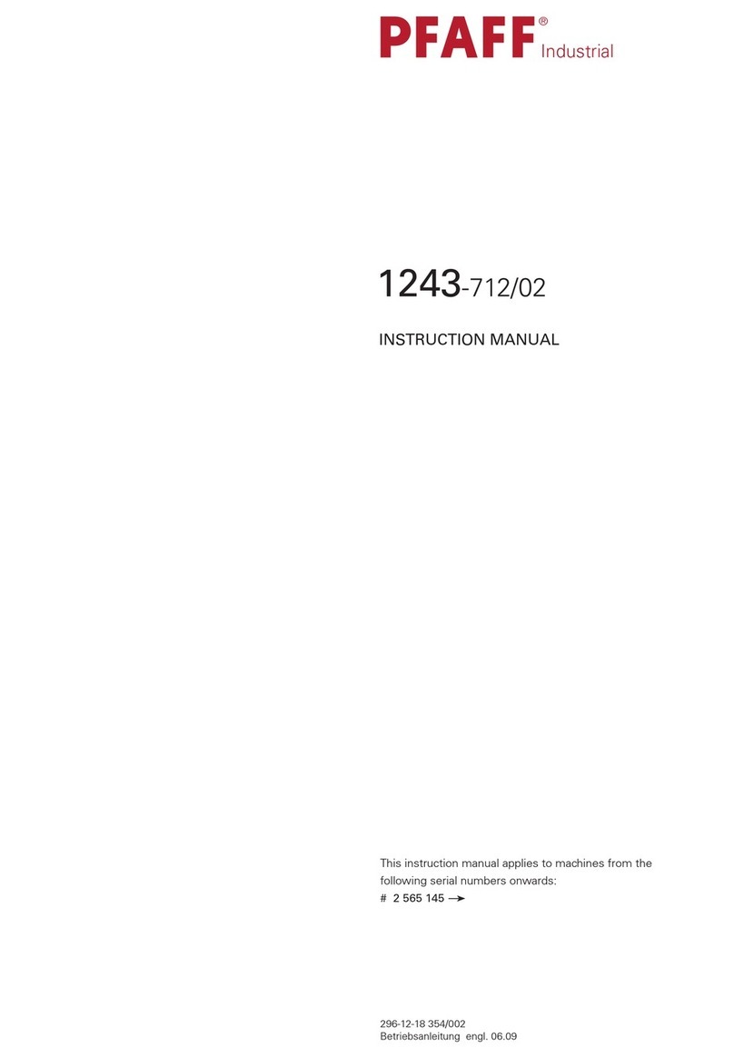 Pfaff 1243-712/02 User manual Pfaff 1243-712/02 User manual