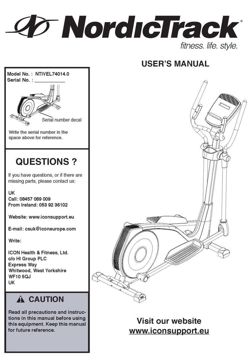 NordicTrack NTIVEL74014.0 user manual