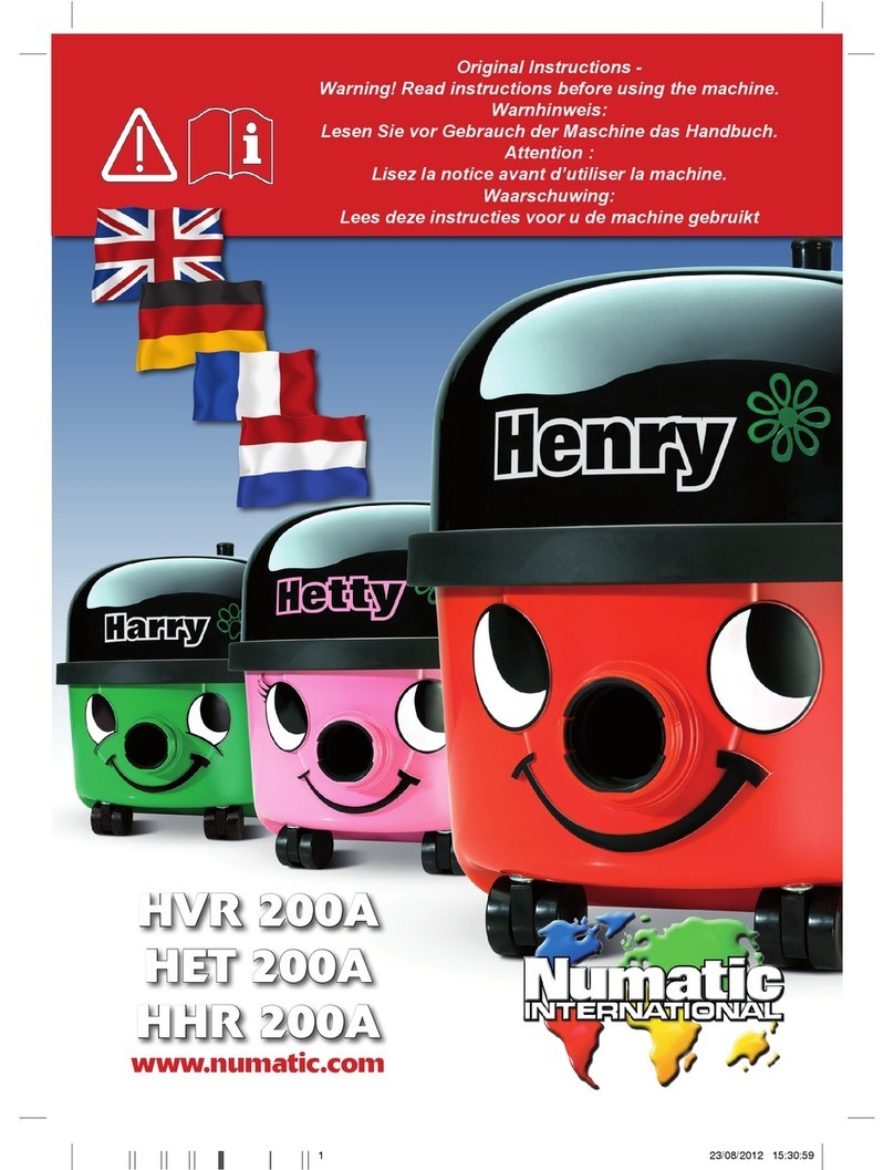 Numatic HET 200A Original instructions