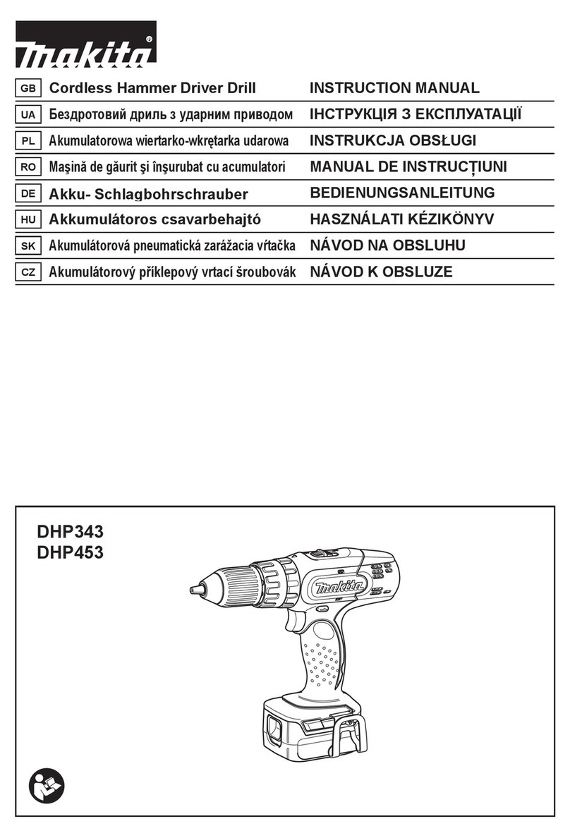 Makita DHP343 User manual