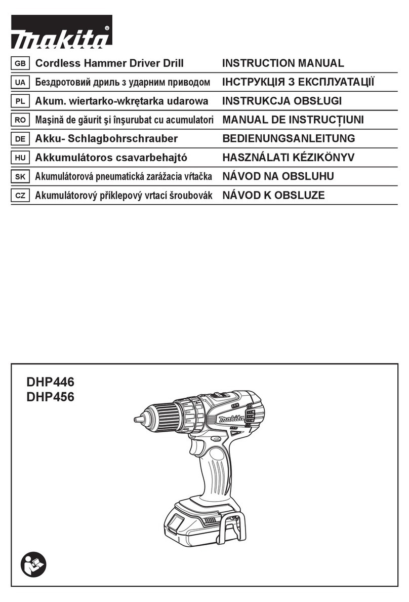 Makita DHP446 instruction manual
