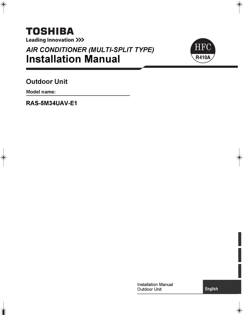 Toshiba RAS-5M34UAV-E1 User manual
