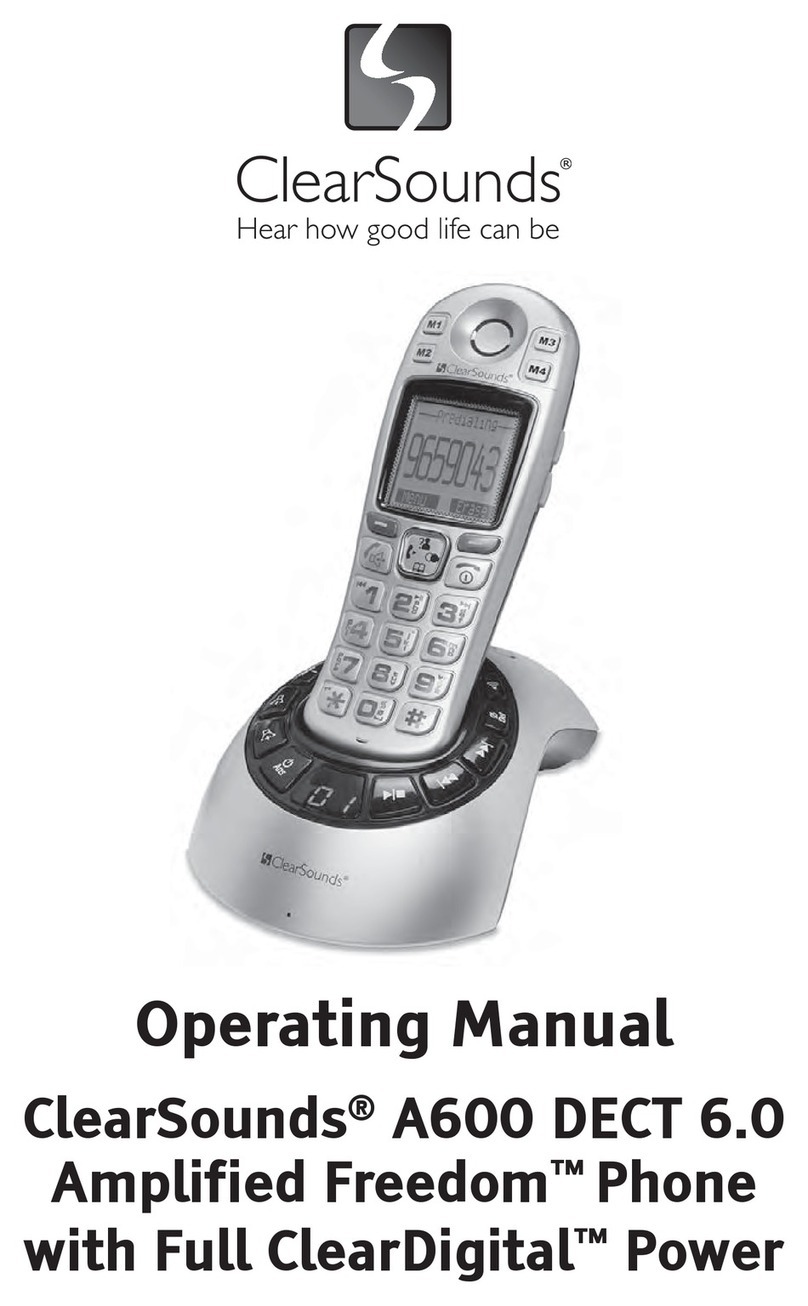 ClearSounds A600 operating manual
