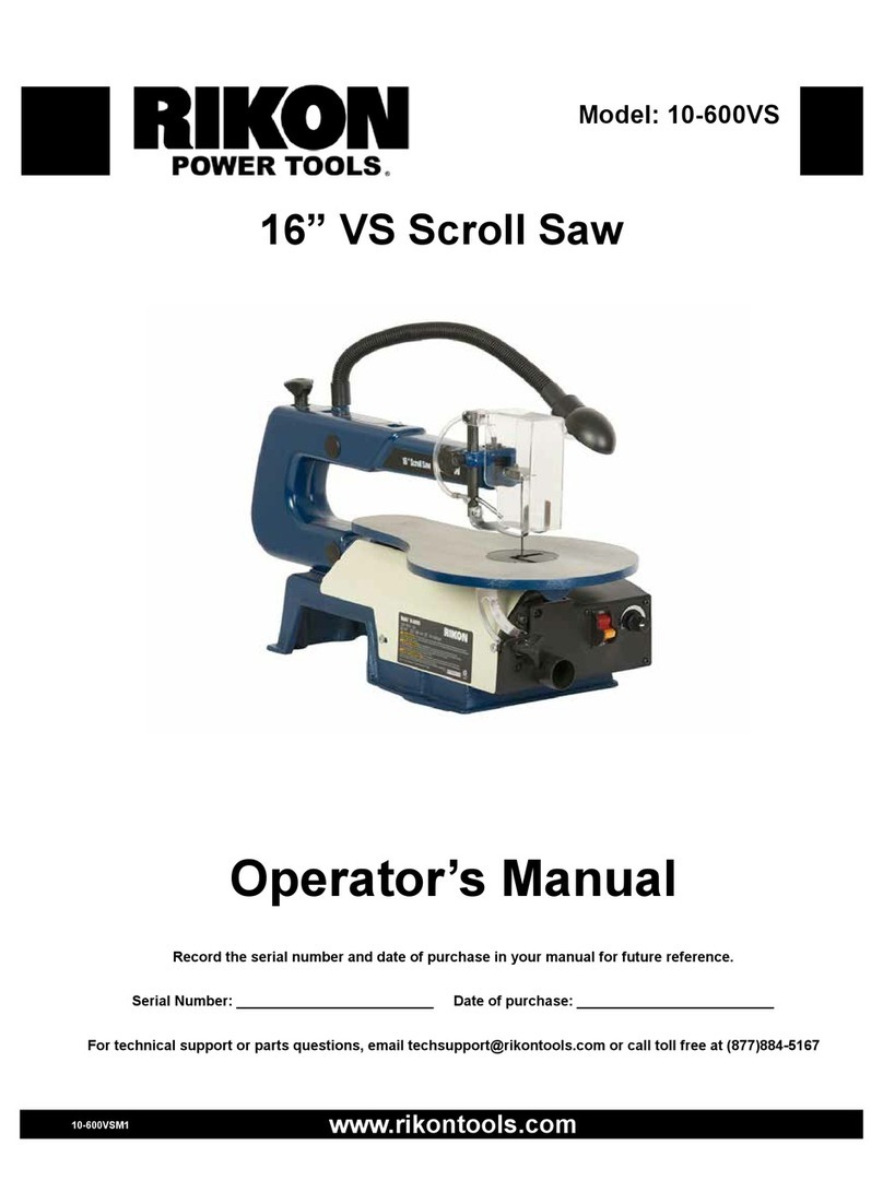 Rikon Power Tools 10-600VS User manual