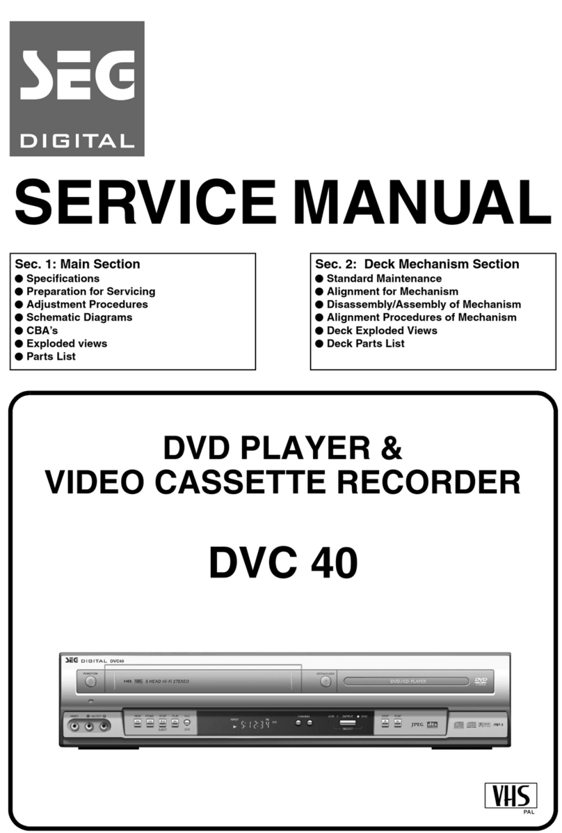 Seg DVC 40 Service manual