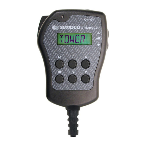 Simoco SRM9020 operating instructions