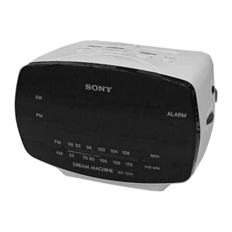 Sony Dream Machine ICF-C111 User manual