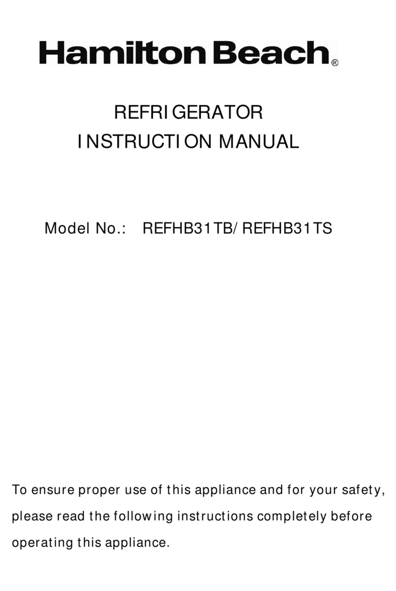 Hamilton Beach REFHB31TB instruction manual