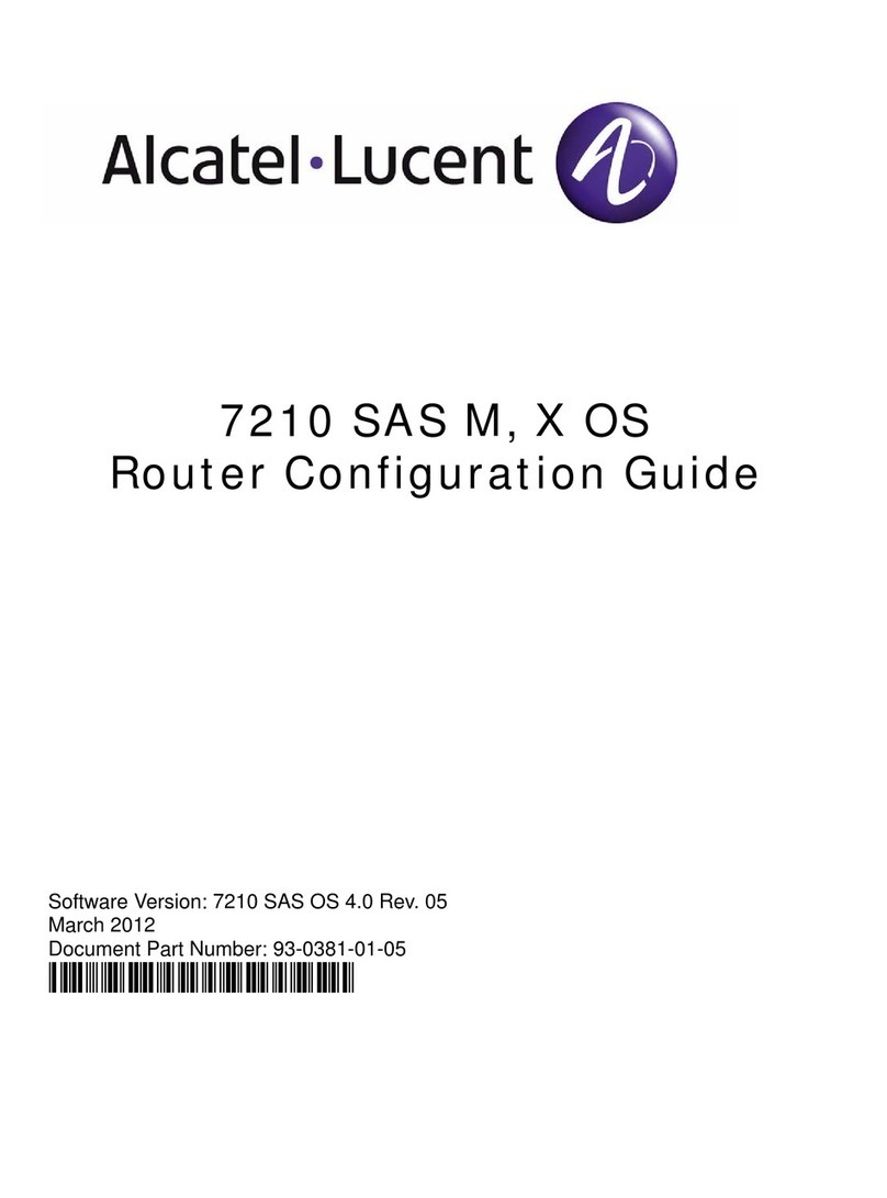 Alcatel-Lucent 7210 SAS E OS User manual