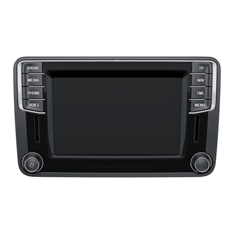 Skoda Infotainment Navigation Amundsen User manual