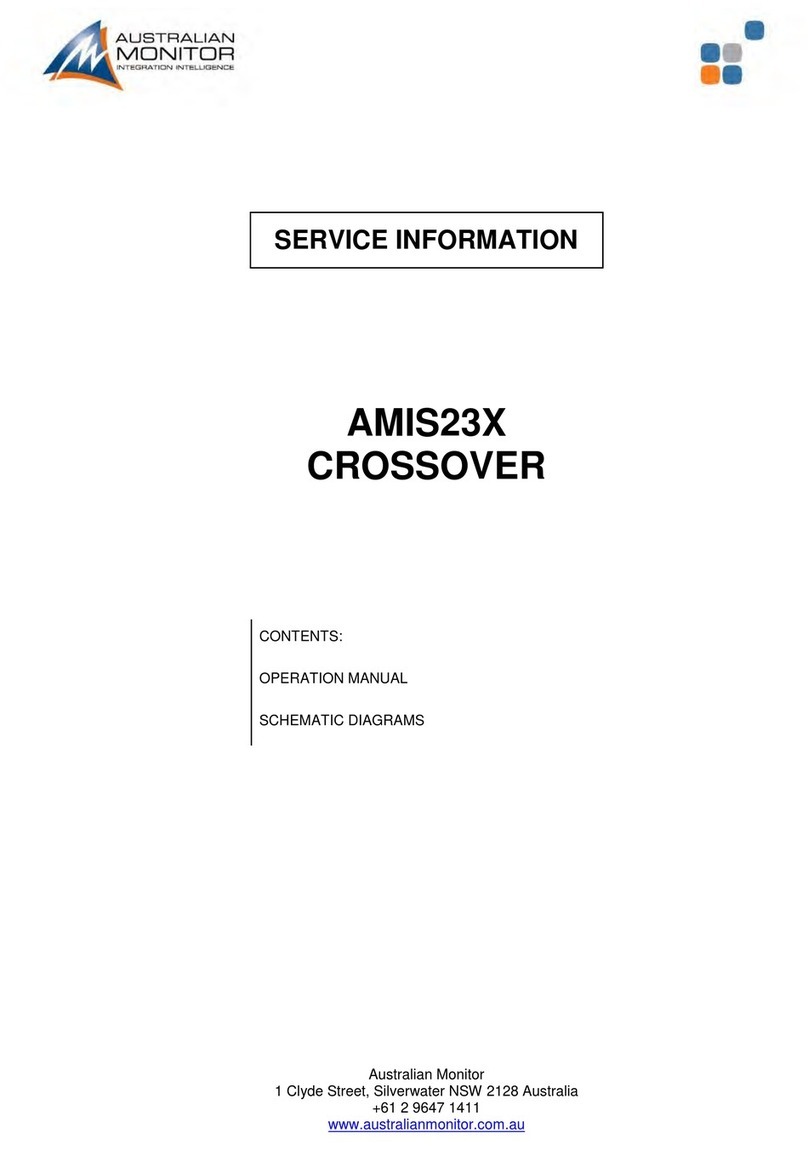 Australion monitor AMIS23X Installation and operation manual