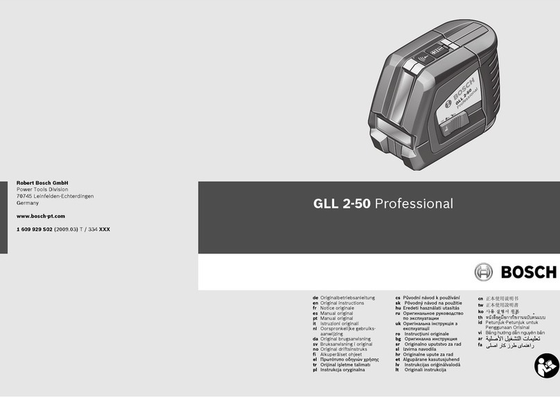 Bosch GLL 2-50 Professional Operation instructions