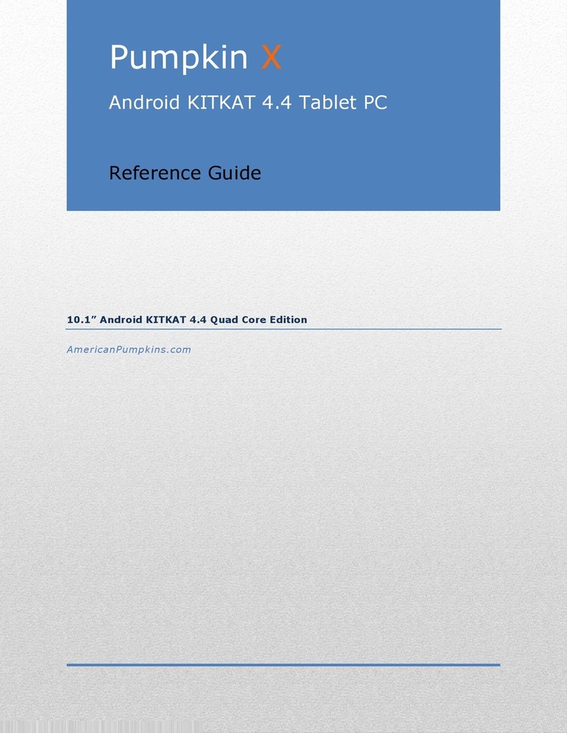 PumpkinX 10.1" Android KITKAT 4.4 User manual