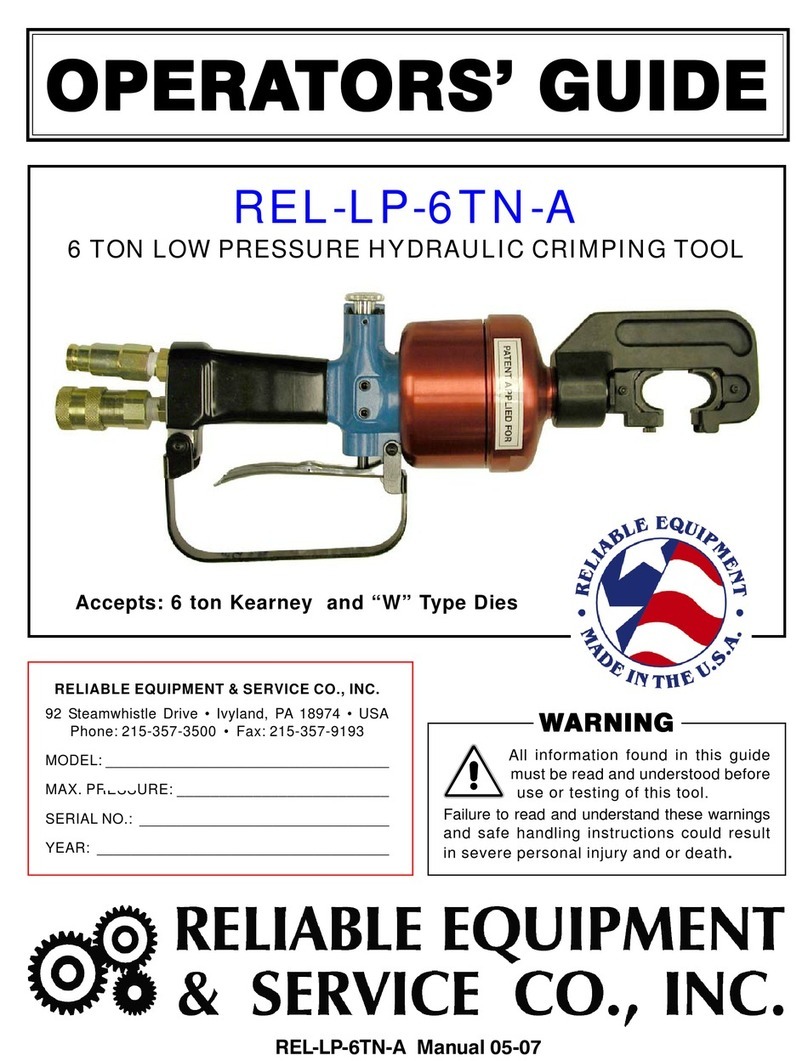 Reliable Equipment REL-LP-6TN-A Operator's guide