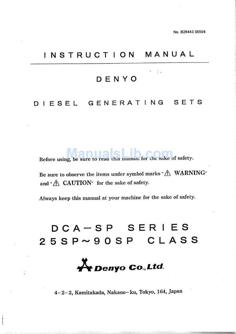 Denyo DCA-SP Series instruction manual