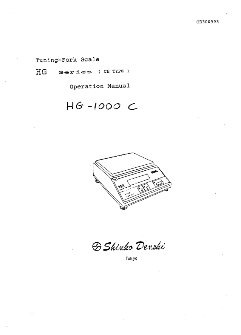 Shinko HG-1000 C Operation manual