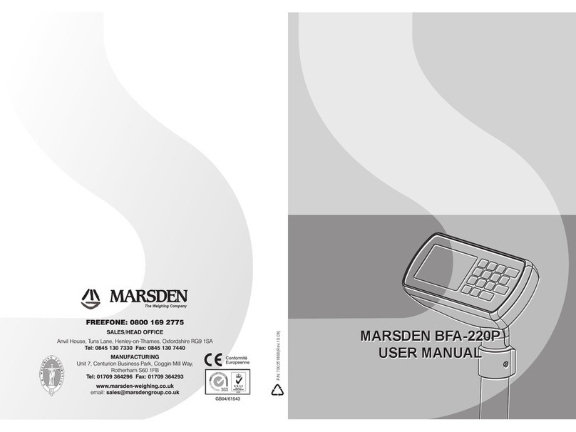 marsden BFA-220P user manual