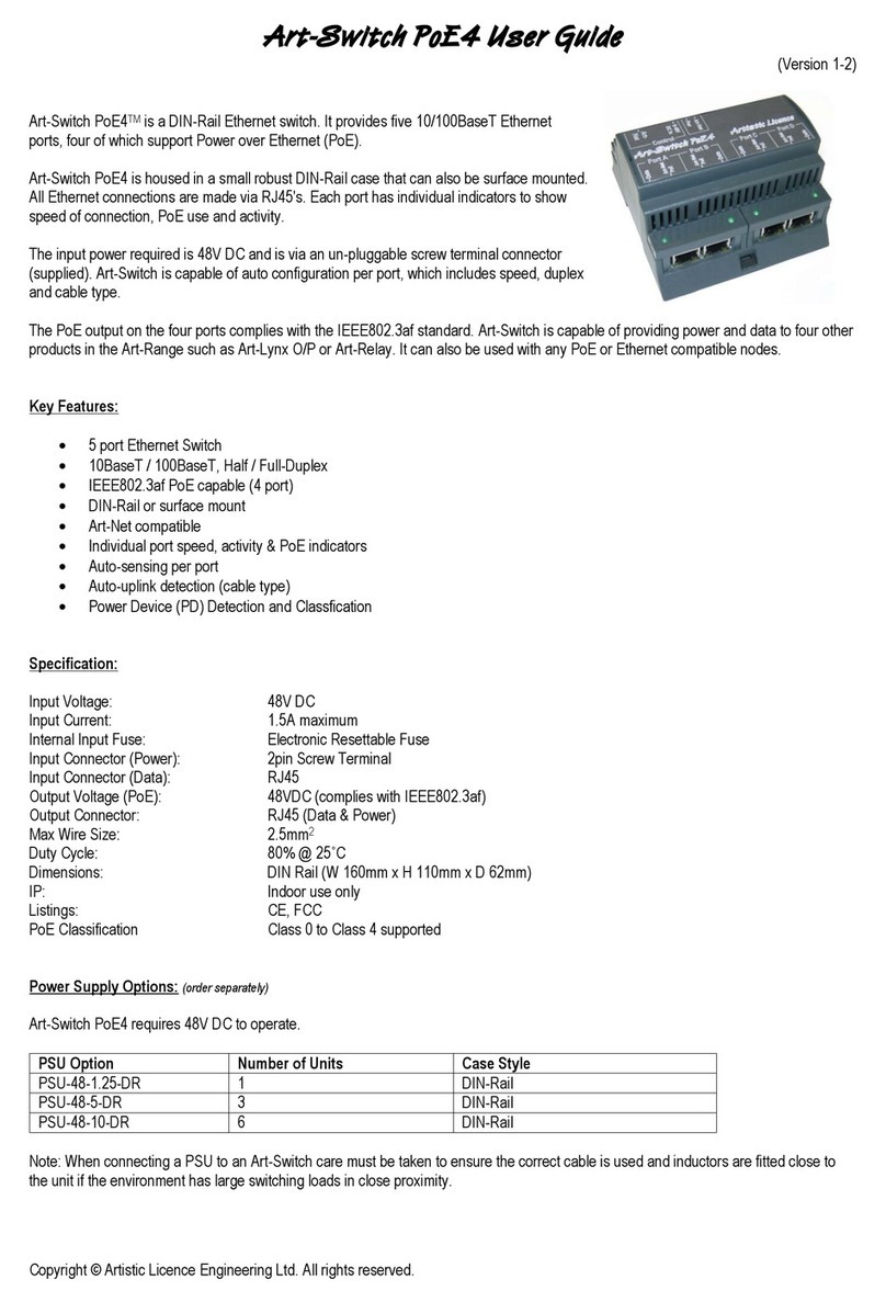 Artistic License Art-Switch PoE4 user guide
