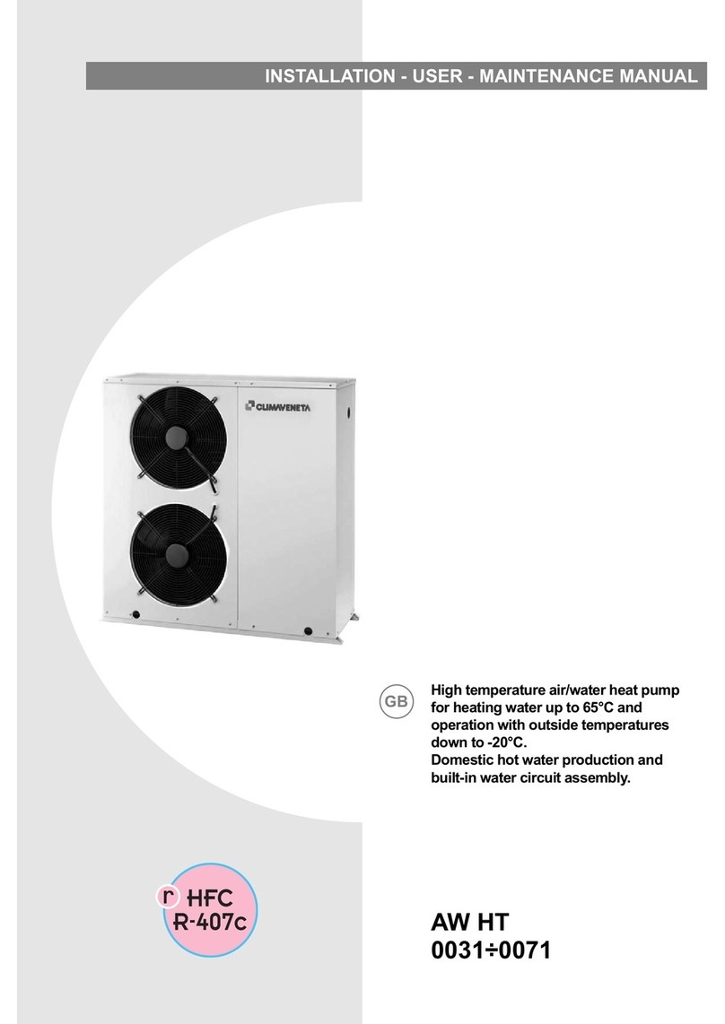 CLIMAVENETA AW HT 0031 Operating instructions