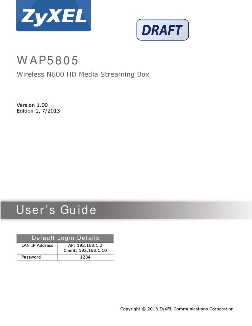 ZyXEL Communications WAP5805 User manual