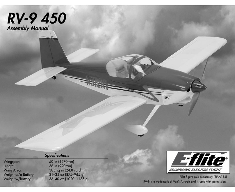 E-FLITE RV-9 450 User manual