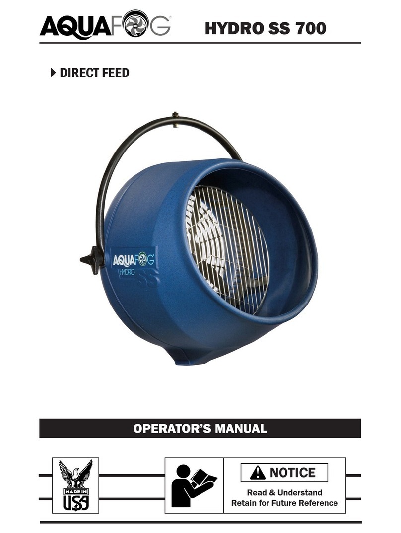 Aquafog HYDRO SS 700 Operator's manual