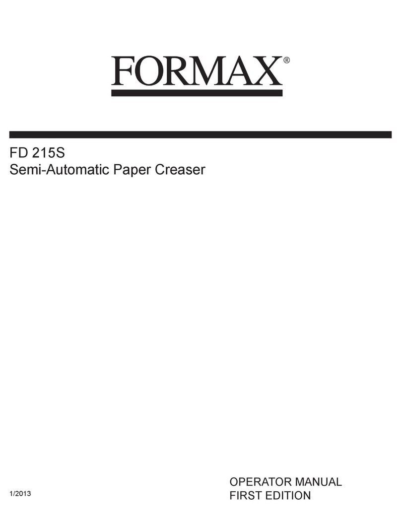 Formax FD 215S Operator's manual