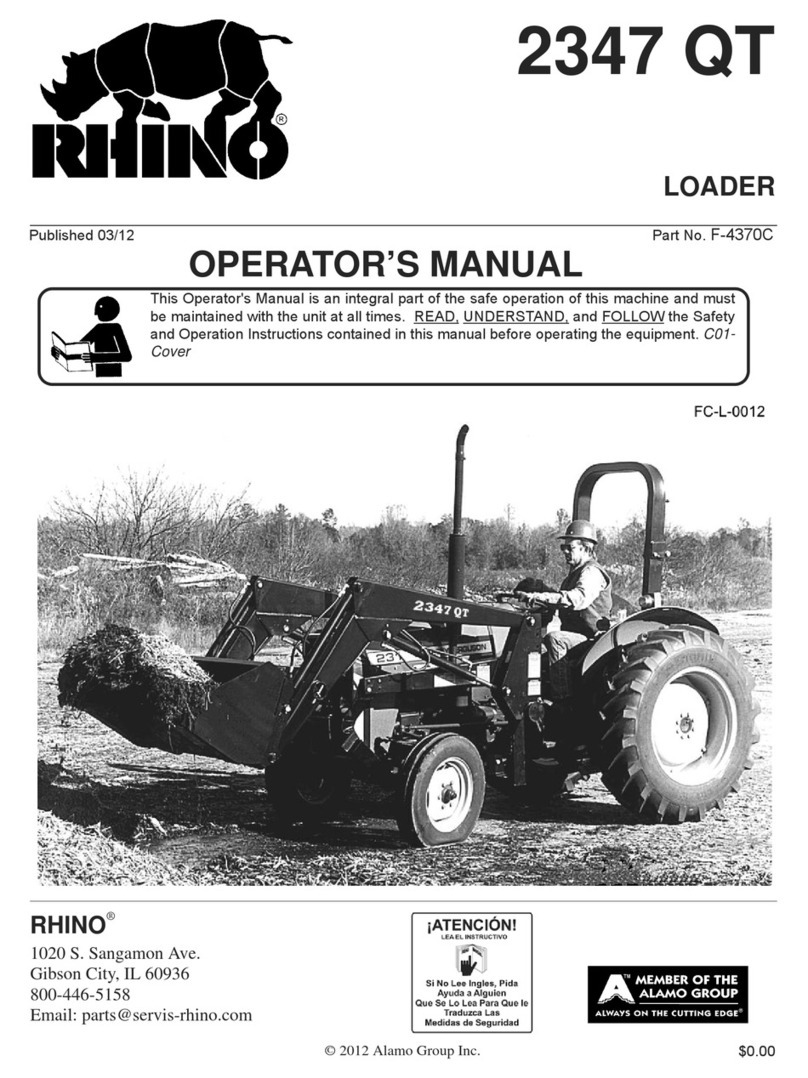 RHINO 2347 QT Operator's manual