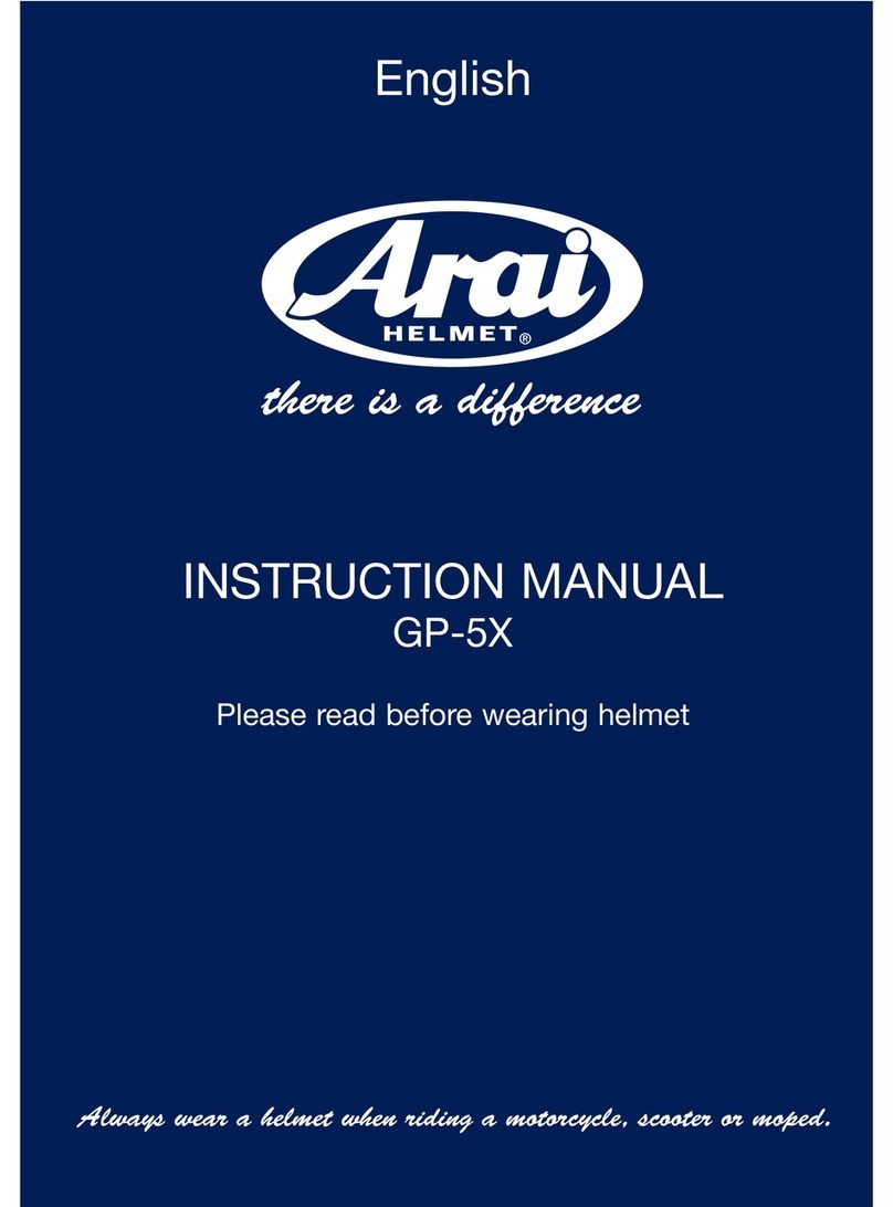 Arai Helmet GP-5X instruction manual