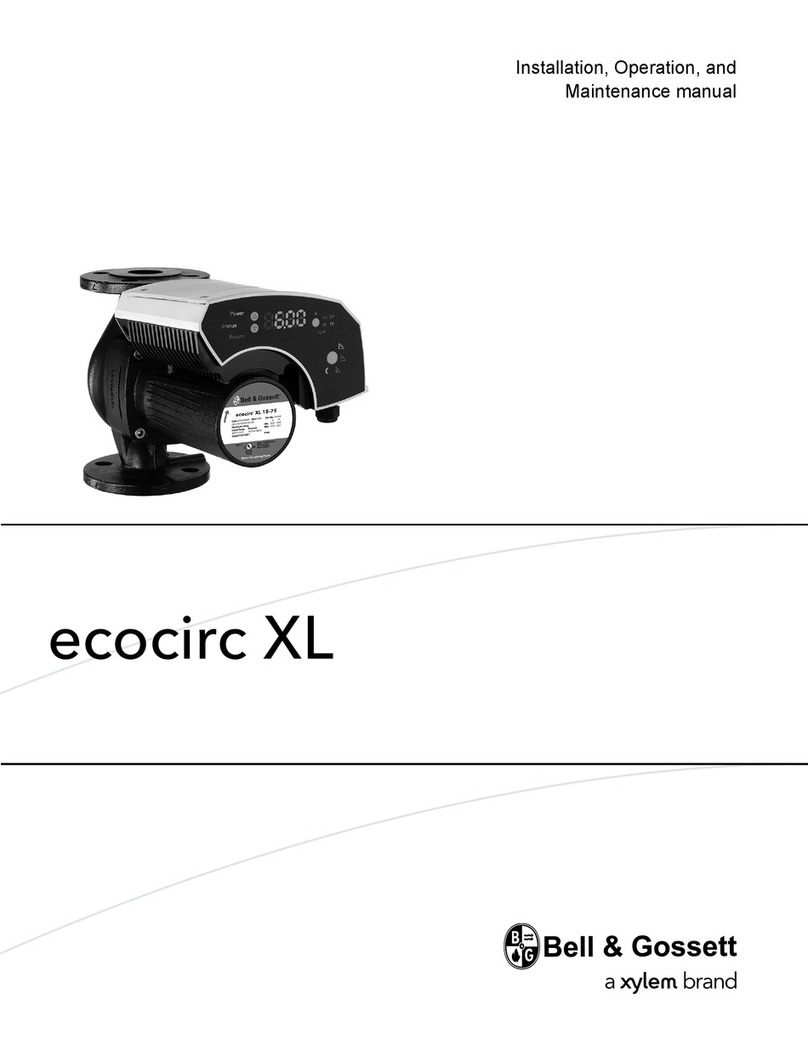Bell and Gossett ecocirc XL Installation, operation and maintenance manual