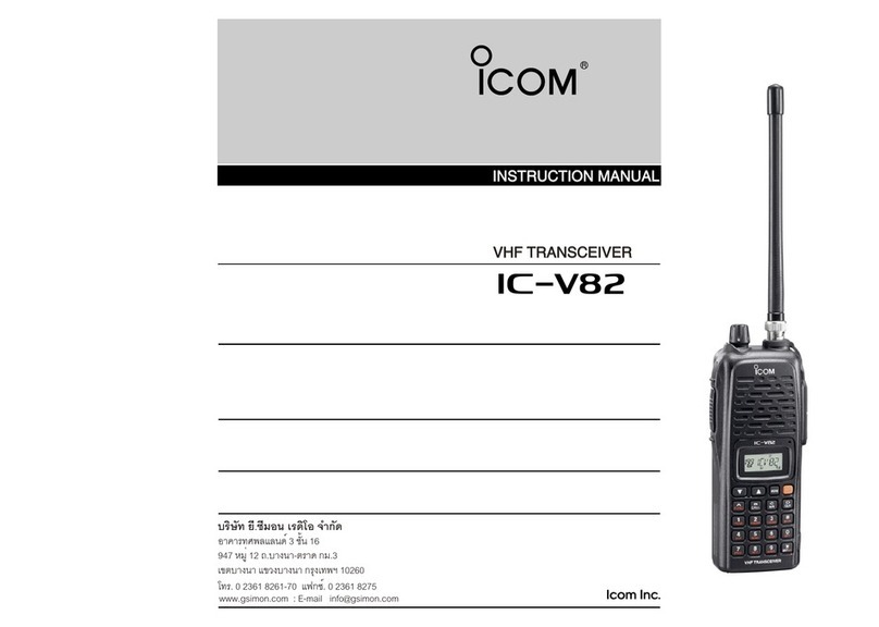 Icom IC-V82 instruction manual