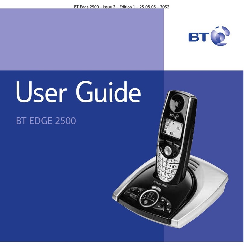 BT EDGE 2500 User manual