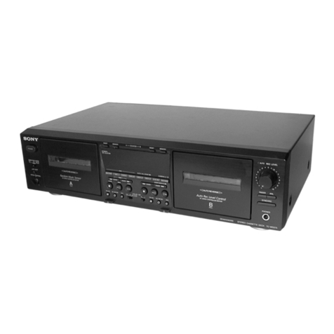 Sony TC-WE675 - Dual A/r Cassette Deck User manual