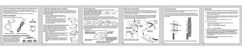 Sirius XM RAdio V200C Connect Vehicle Tuner User manual