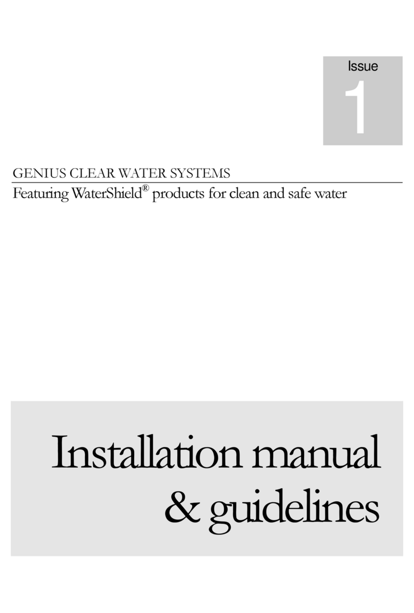 Genius Clear Water Systems WaterShield Installation manual & guidelines