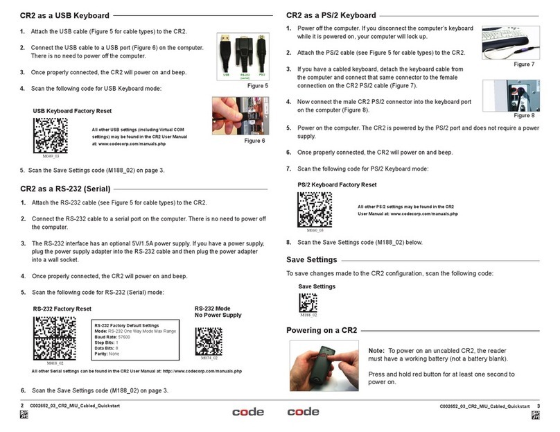 Code CR2 User manual
